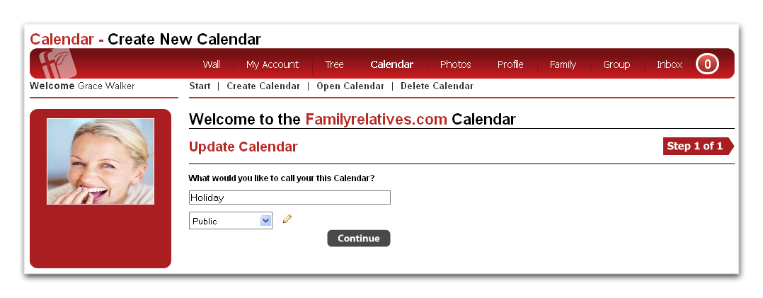 Edit the Name of Calendar